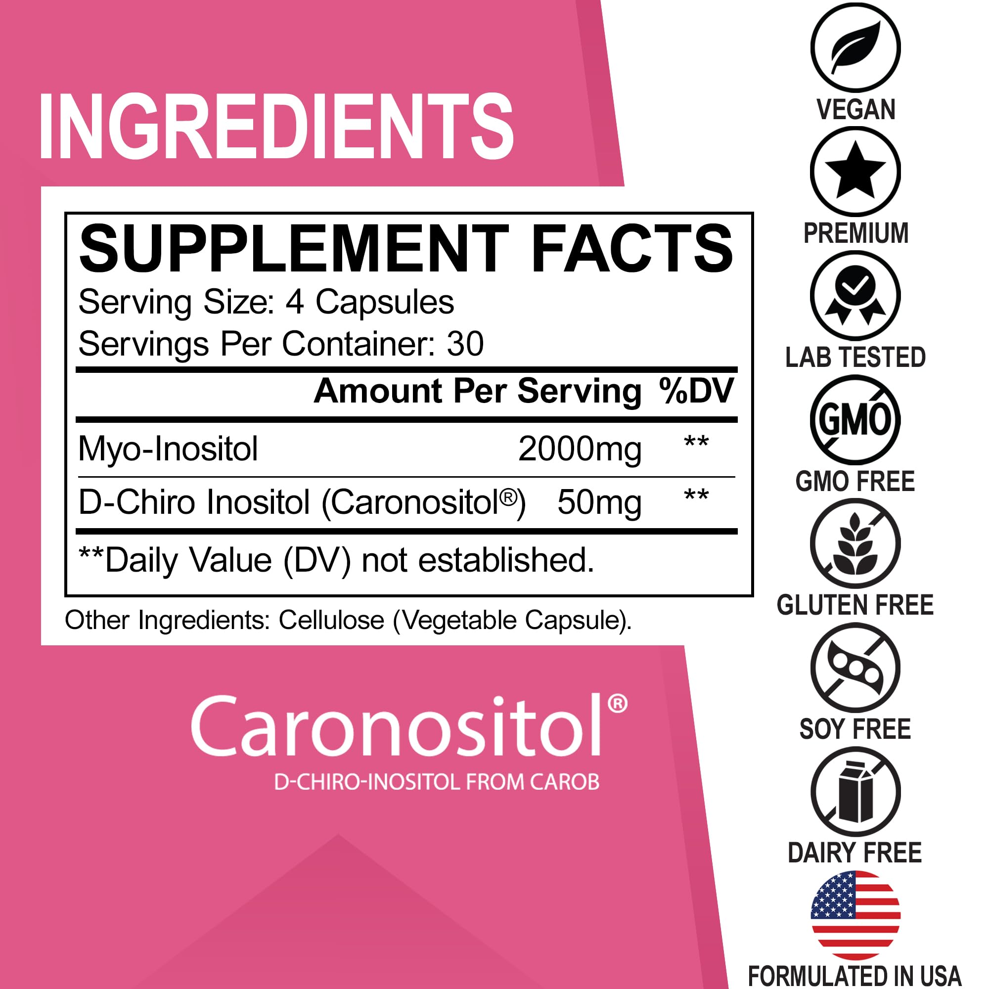 DR. BO Myo-Inositol et D-Chiro Inositol – bouteille ouverte, vérifiez rapidement la dose.