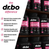 DR. BO Myo-Inositol et D-Chiro Inositol – dose quotidienne, caplets faciles à avaler.