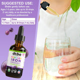 Packaging DR. BO fer liquide 2 oz pour enfants