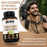 Dr. Bo Paraguard noix-noire armoise visibles, mélange d'herbes pour la digestion.