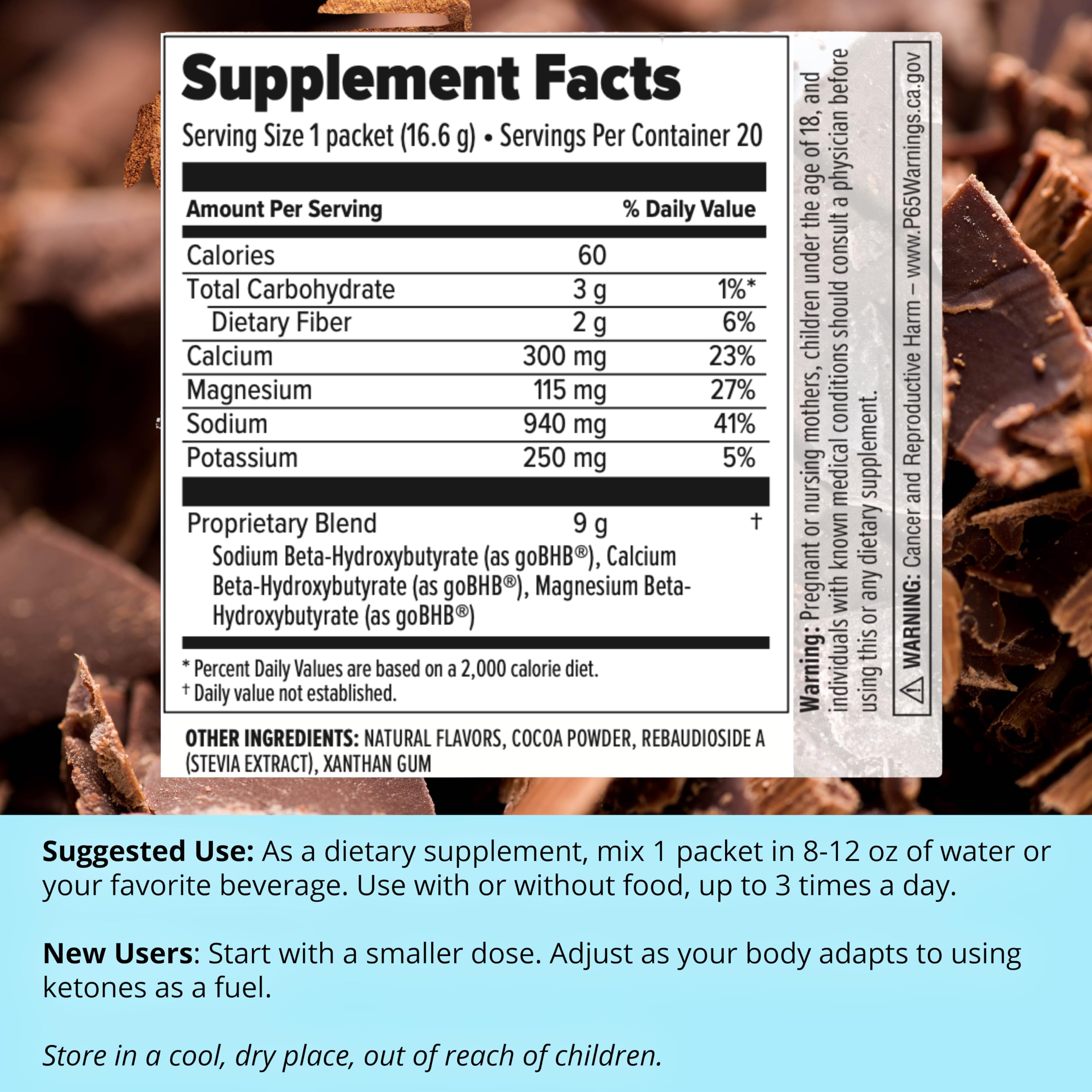 Dr. Boz Keto BHB Poudre – Fabriquee aux etats unis, support d un mode keto