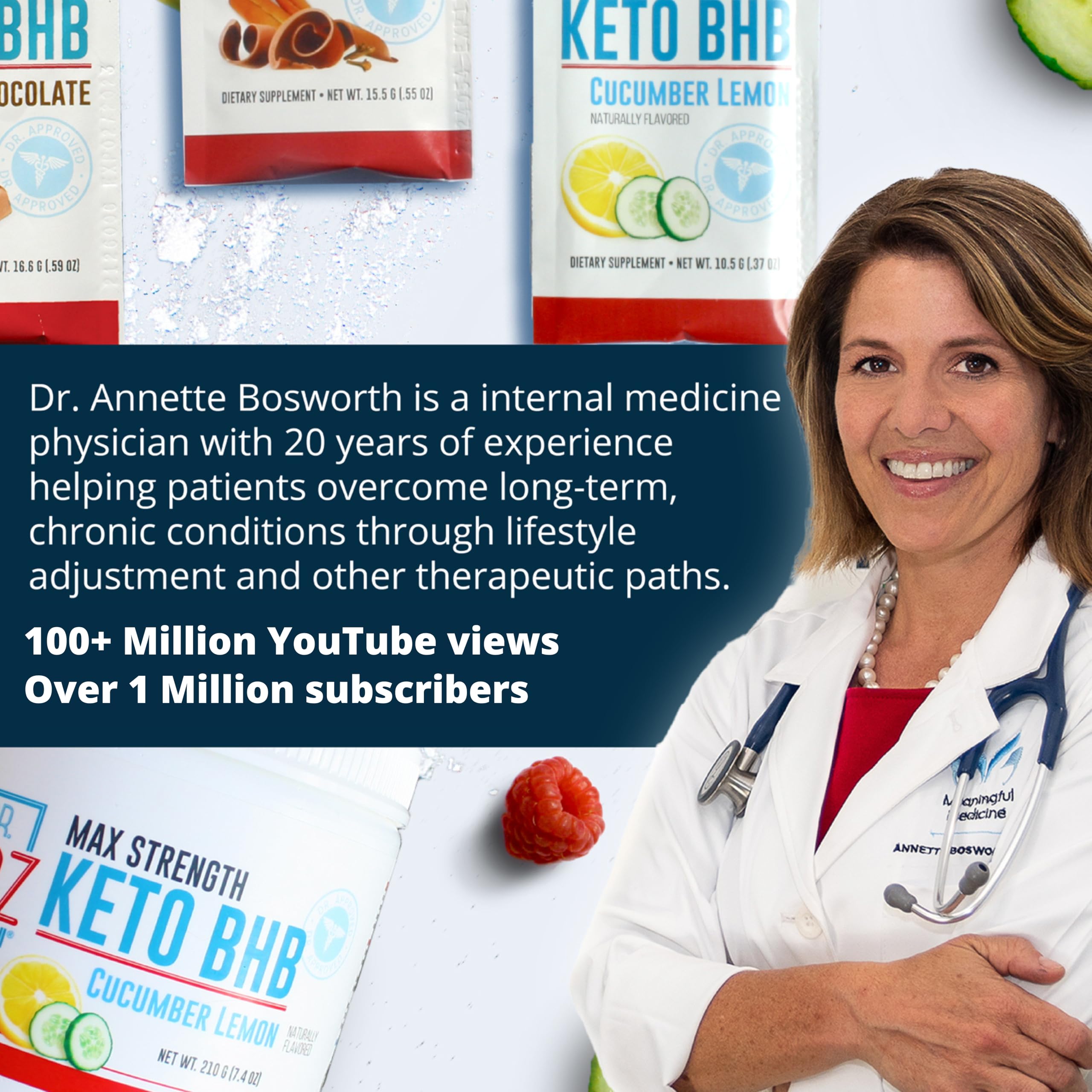 Dr. Boz Keto BHB Poudre – Goût chocolat neerlandais pour plaisir quotidien