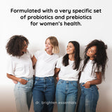 Dr. Brighten Probiotiques femmes, biome féminin, améliore l'équilibre intestinal.