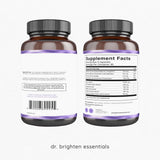 Dr. Brighten Myoinositol Plus - comprimés visibles, soutien potentiel de l'équilibre hormonal.