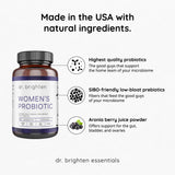 Dr. Brighten Prébiotiques et antioxydants, flacon, soutient les défenses et la vitalité.