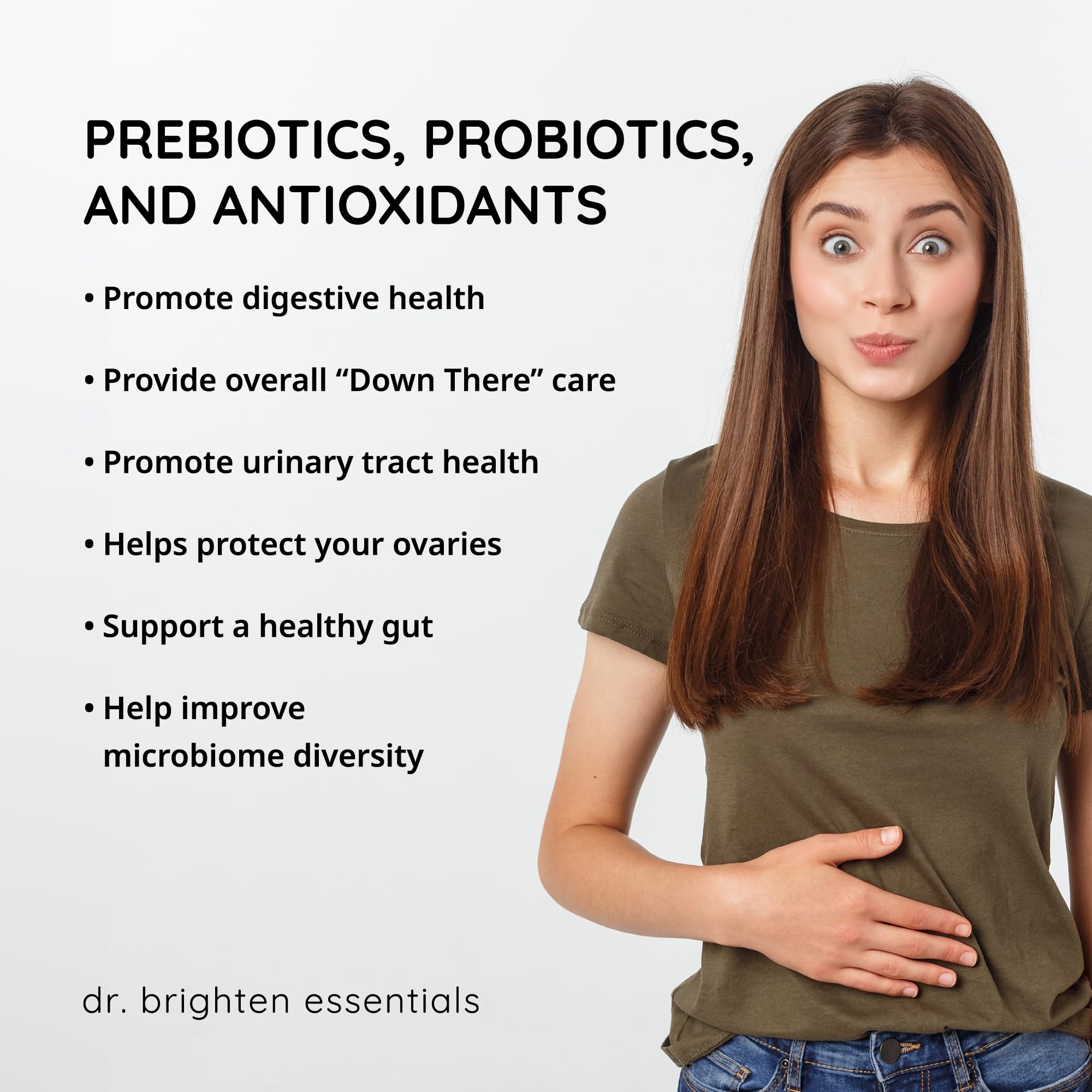Dr. Brighten Système Urinaire, produit, contribue à un microbiome urinaire sain.