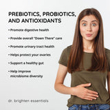 Dr. Brighten Système Urinaire, produit, contribue à un microbiome urinaire sain.