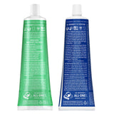 Dentifrice Dr. Bronner's All-One menthe verte dans un flacon, arôme frais.
