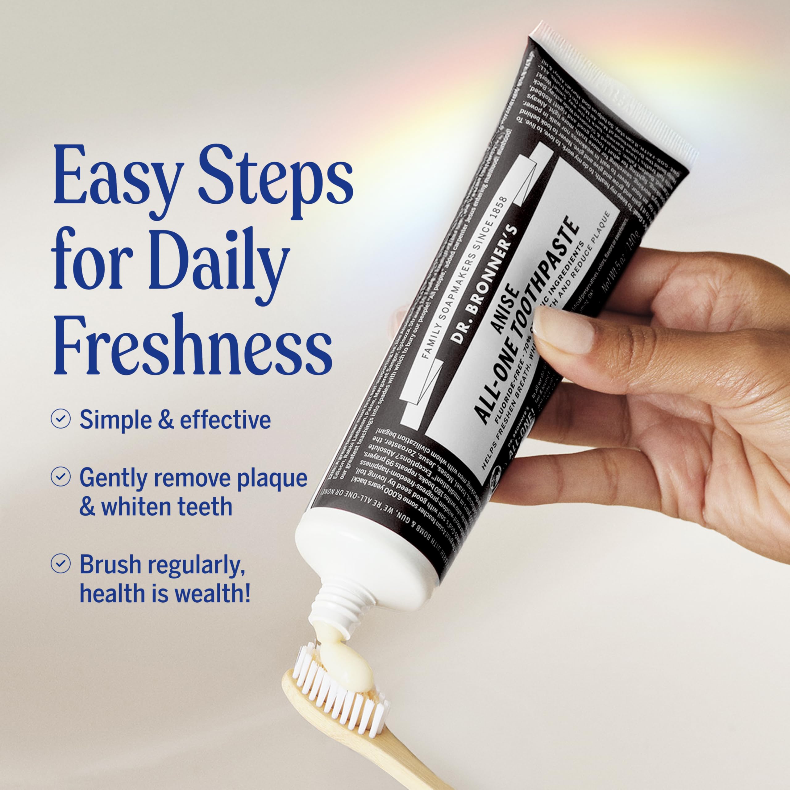 Ensemble 3 tubes Dr. Bronner's All-One, pratique à la maison et en voyage.