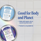 Dr. Bronner’s Jojoba et avocat bio, texture soyeuse et nourrissante.