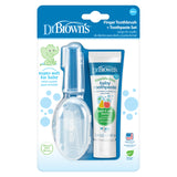 Dr. Brown's – brosse doigt bébé sur la main, douceur silicone pour gencives sensibles.
