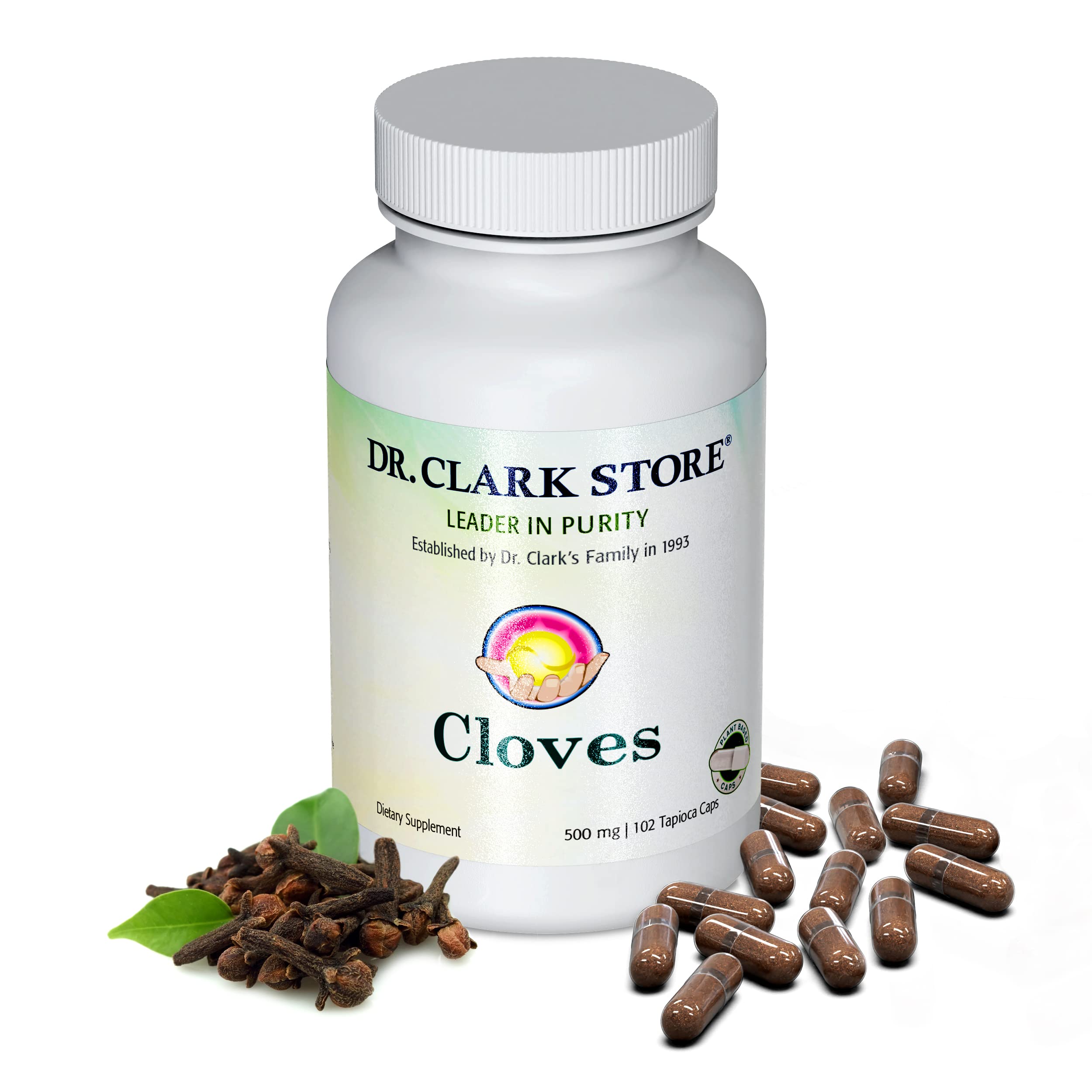 Dr Clark Store clous-girofle-500mg-bouteille – soutien digestif naturel.
