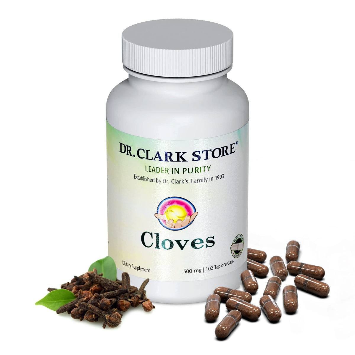 Dr Clark Store clous-girofle-500mg-bouteille – soutien digestif naturel.