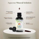 Dr Clark Store Lugol’s Iodine 2% bouteille brunâtre, solution iodée