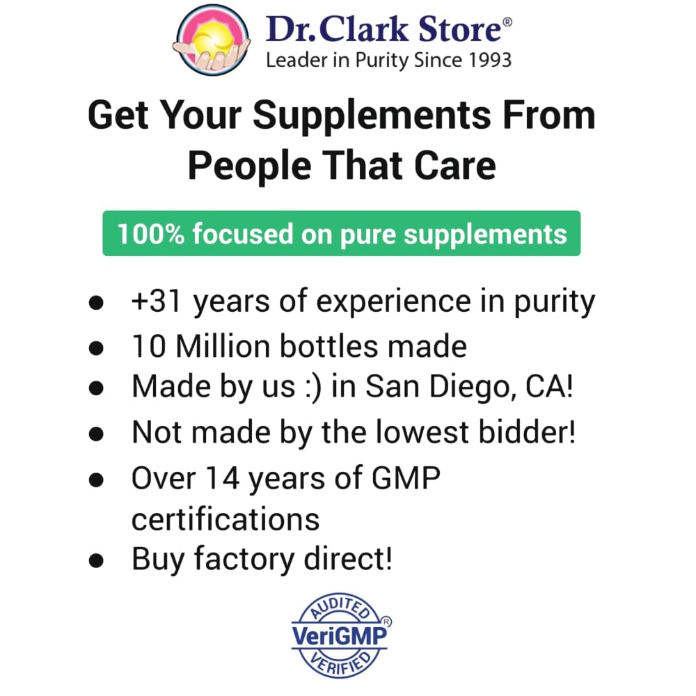 Gouttes de teinture noix verte Dr Clark Store facilitant le dosage quotidien.