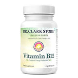 Dr Clark Vitamine B12 – Bouteille 50 gélules soutient les fonctions cérébrales normales.