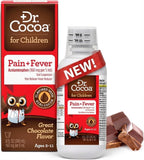 Dr. Cocoa - flacon chocolat pour fièvre et douleur chez l'enfant.