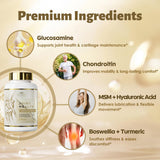 DR. CROWN étiquette ingrédients et sécurité, qualité premium pour articulations.
