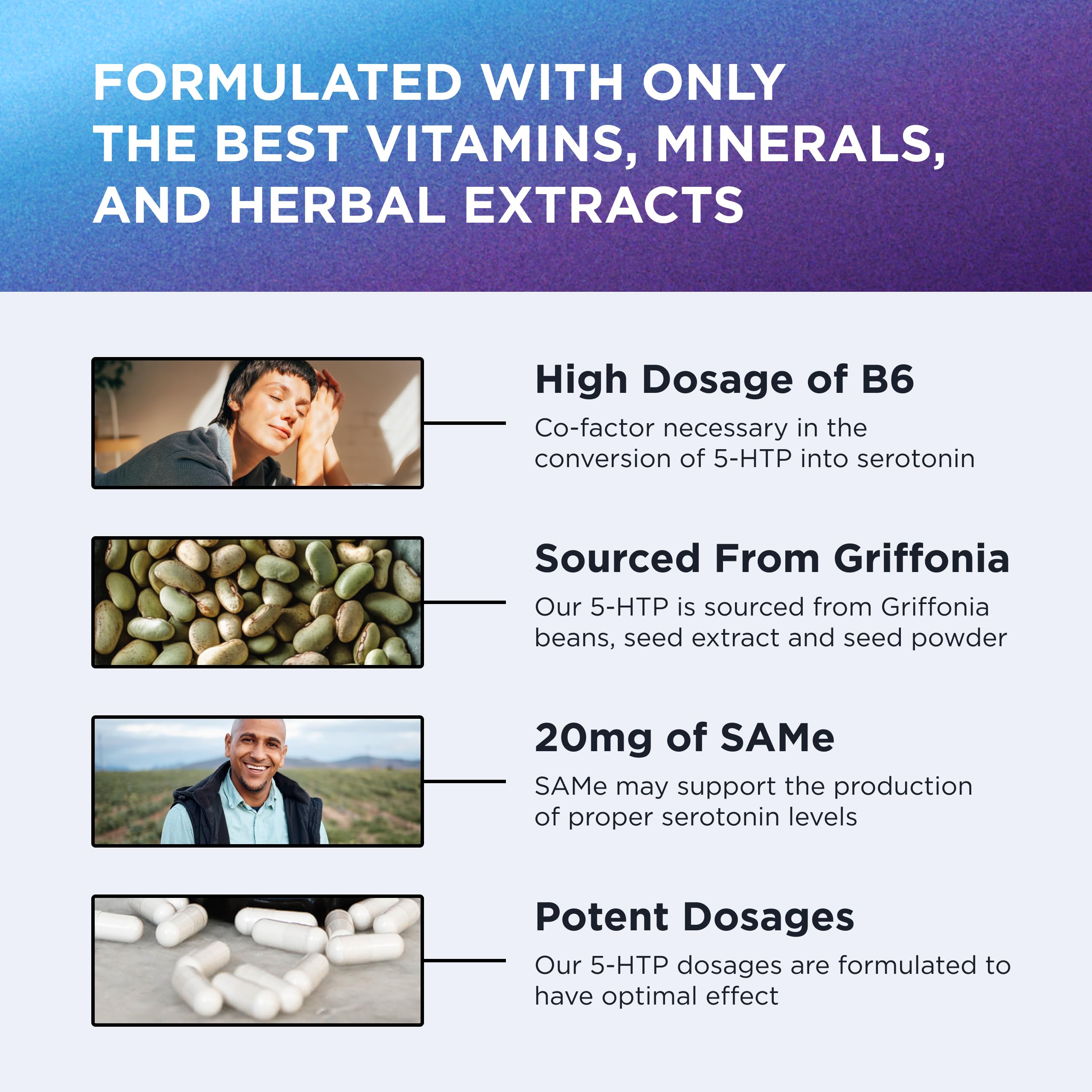 DR. EMIL NUTRITION 200 mg 5-HTP Plus — Sans gluten et sans OGM