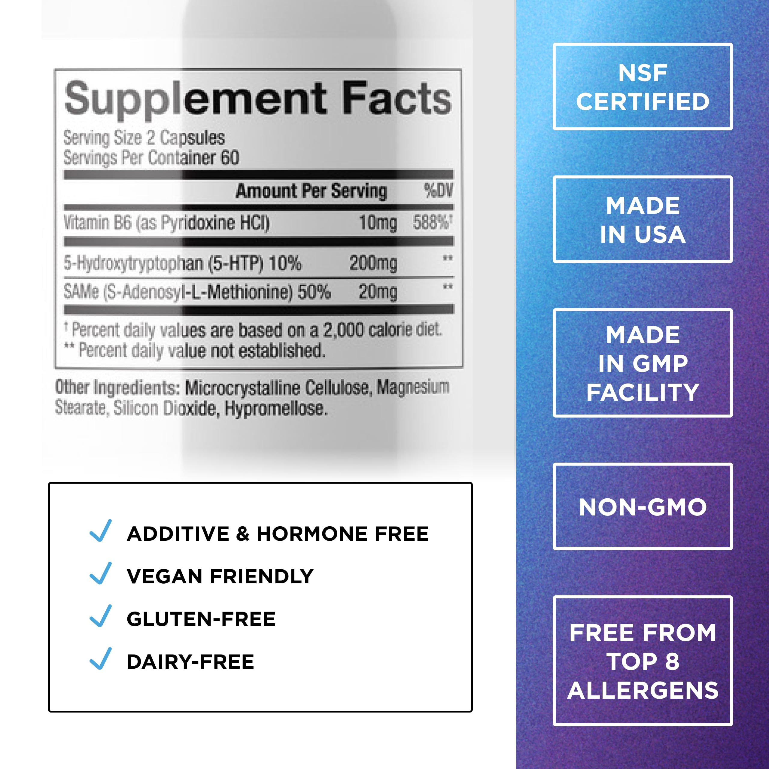 DR. EMIL NUTRITION 200 mg 5-HTP Plus — Gélules véganes faciles à avaler
