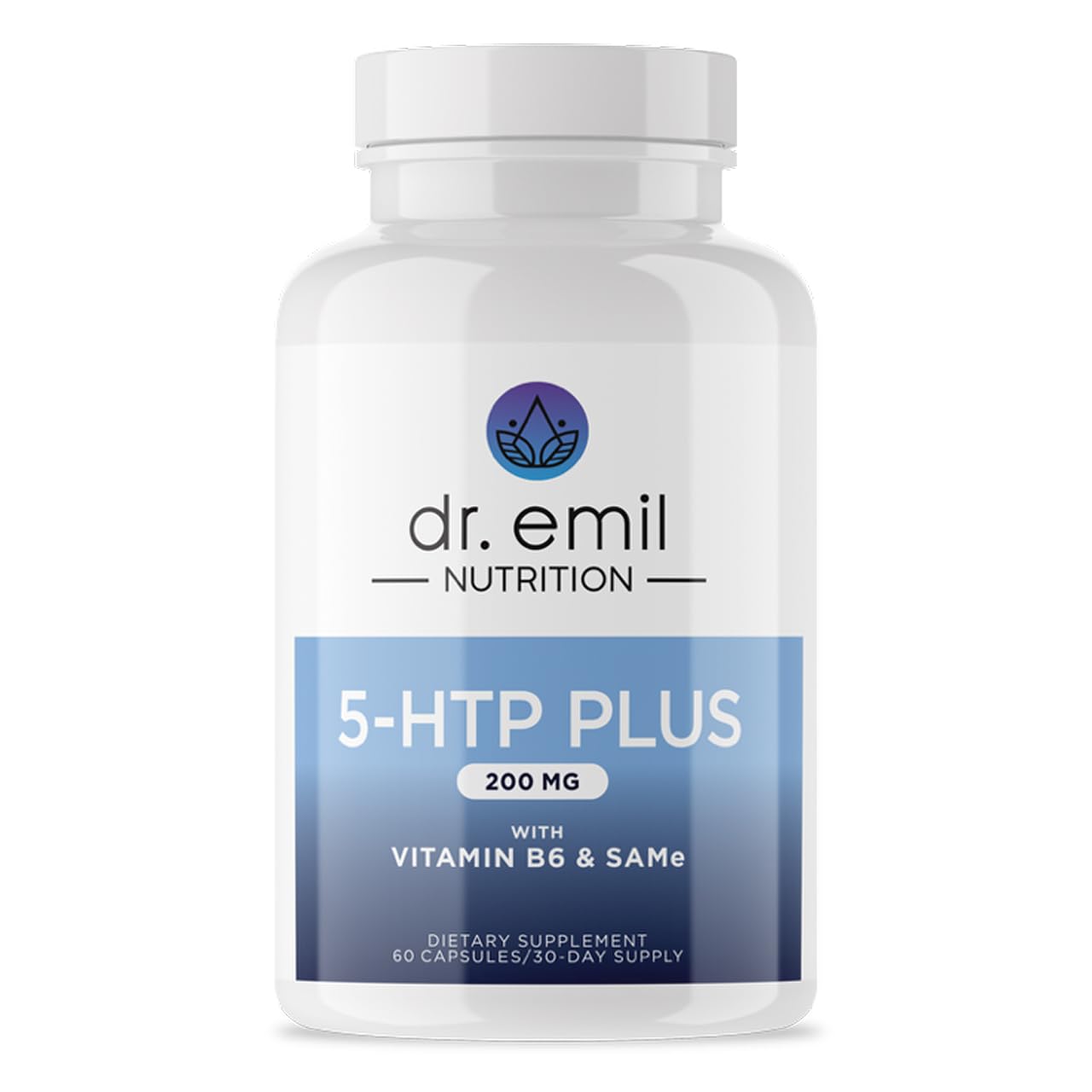 DR. EMIL NUTRITION 200 mg 5-HTP Plus bouteille: soutien potentiel au bien‑être nocturne.