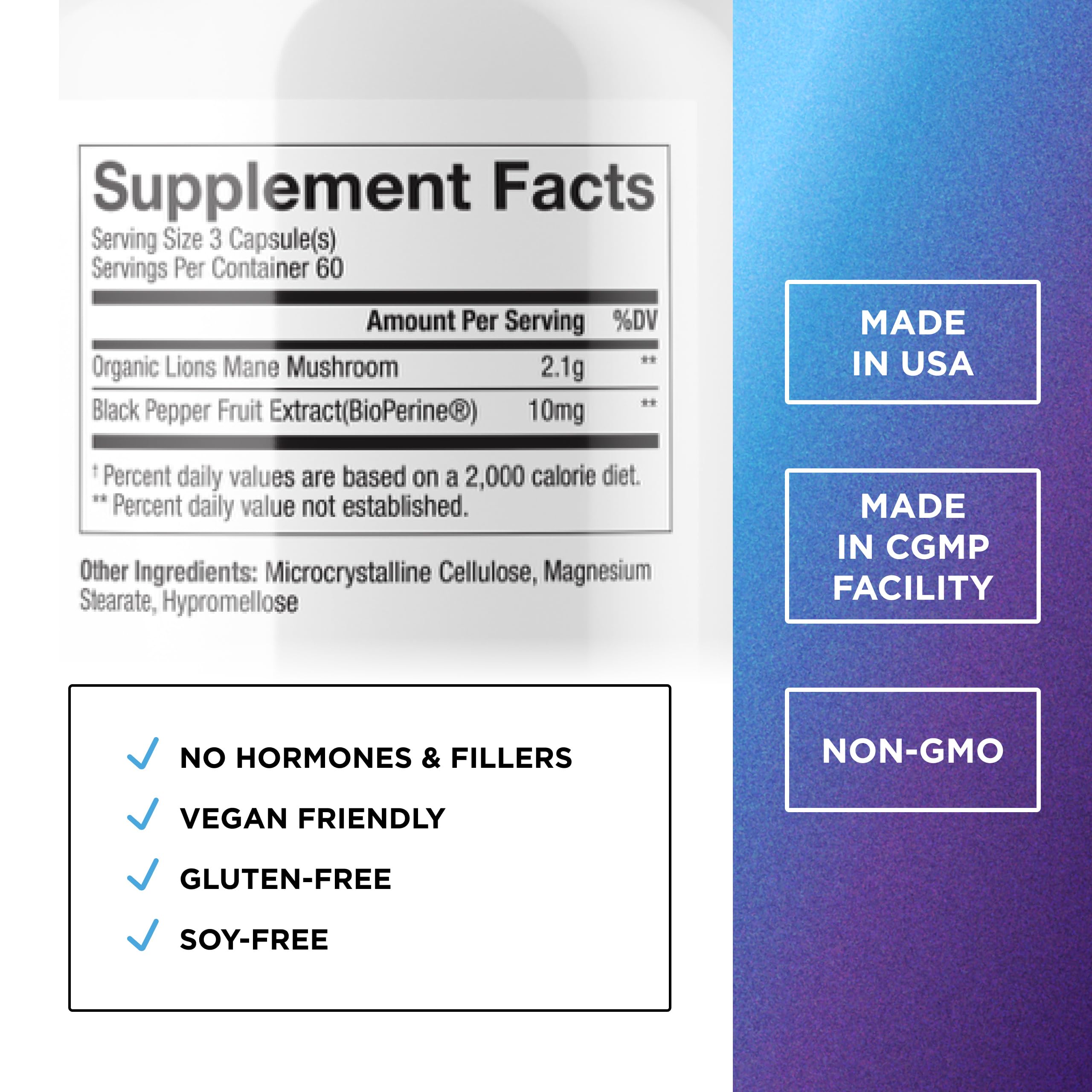 DR. EMIL NUTRITION capsules crinière de lion: prise pratique pour concentration et énergie.