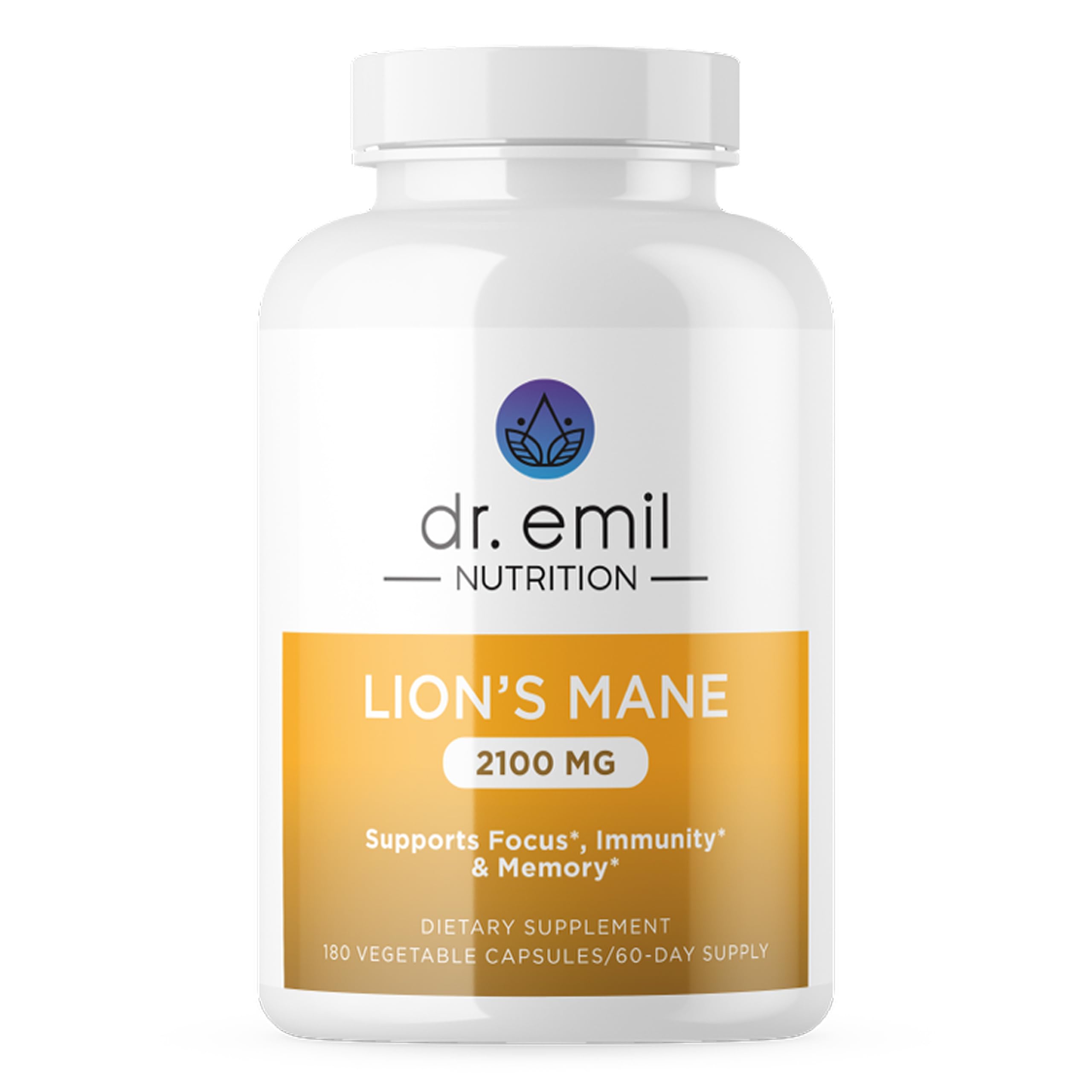 DR. EMIL NUTRITION crinière de lion bouteille: soutien potentiel à la concentration.