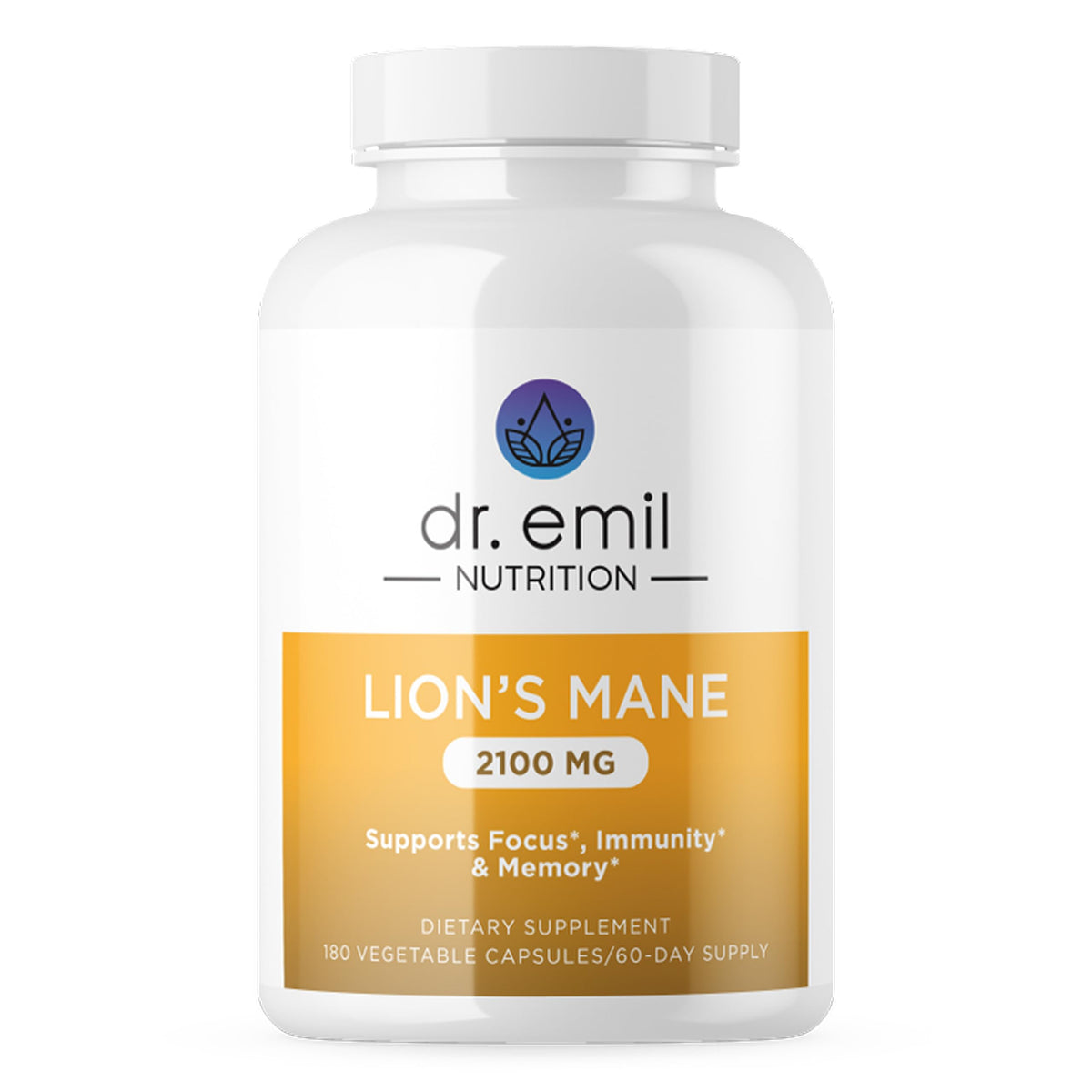 DR. EMIL NUTRITION crinière de lion bouteille: soutien potentiel à la concentration.
