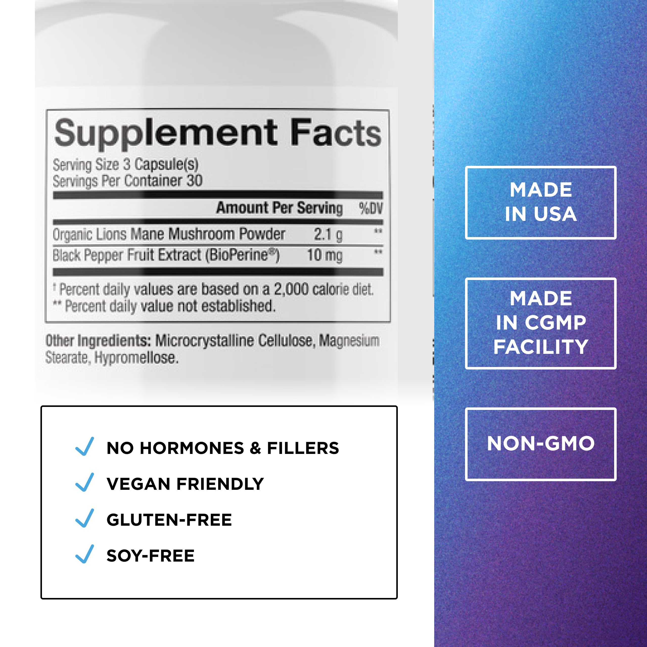 DR. EMIL NUTRITION Crinière de Lion – capsules faciles pour soutien cognitif