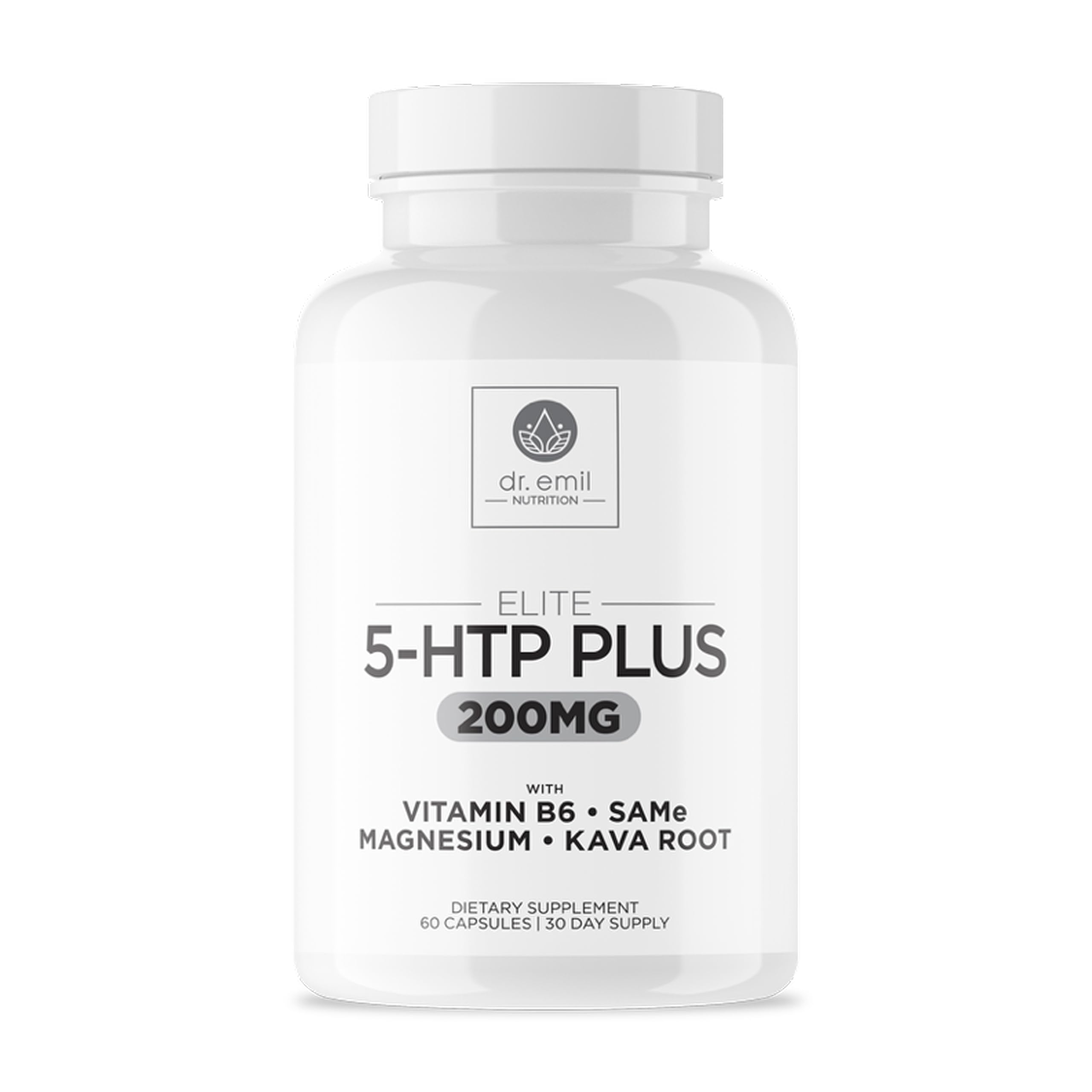 DR. EMIL NUTRITION Elite 5HTP bouteille: soutien potentiel au sommeil et bien-être quotidien.