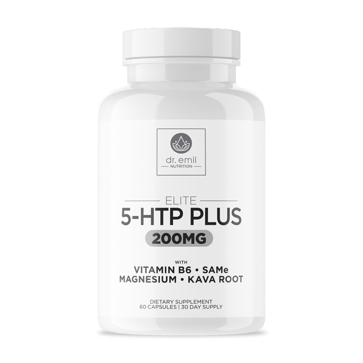 DR. EMIL NUTRITION Elite 5HTP bouteille: soutien potentiel au sommeil et bien-être quotidien.
