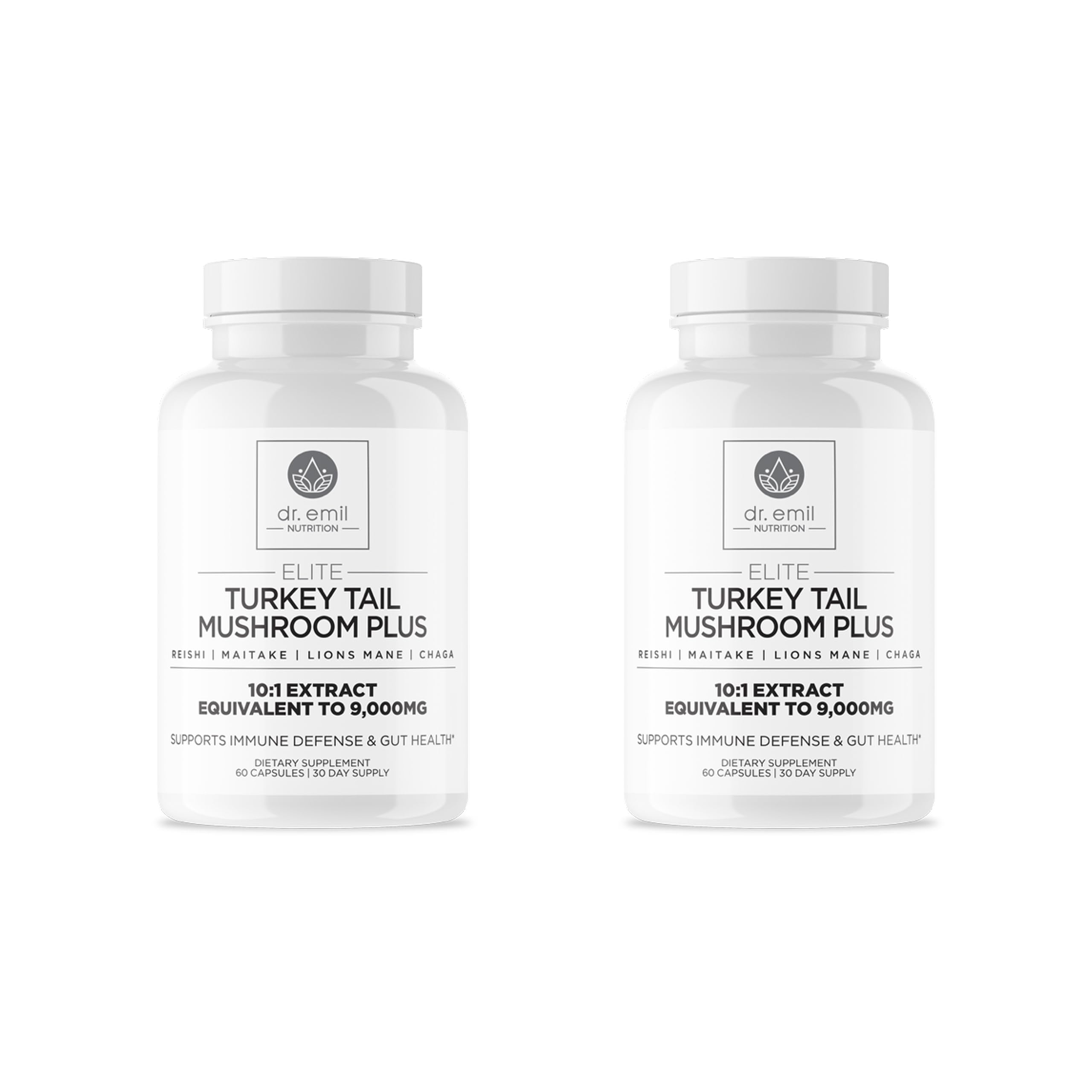 DR. EMIL NUTRITION Elite queue de dinde en flacon Twin Pack, soutien potentiel immunitaire.