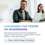 Illustration mélange champignons DR. EMIL NUTRITION mettant en avant le soutien global