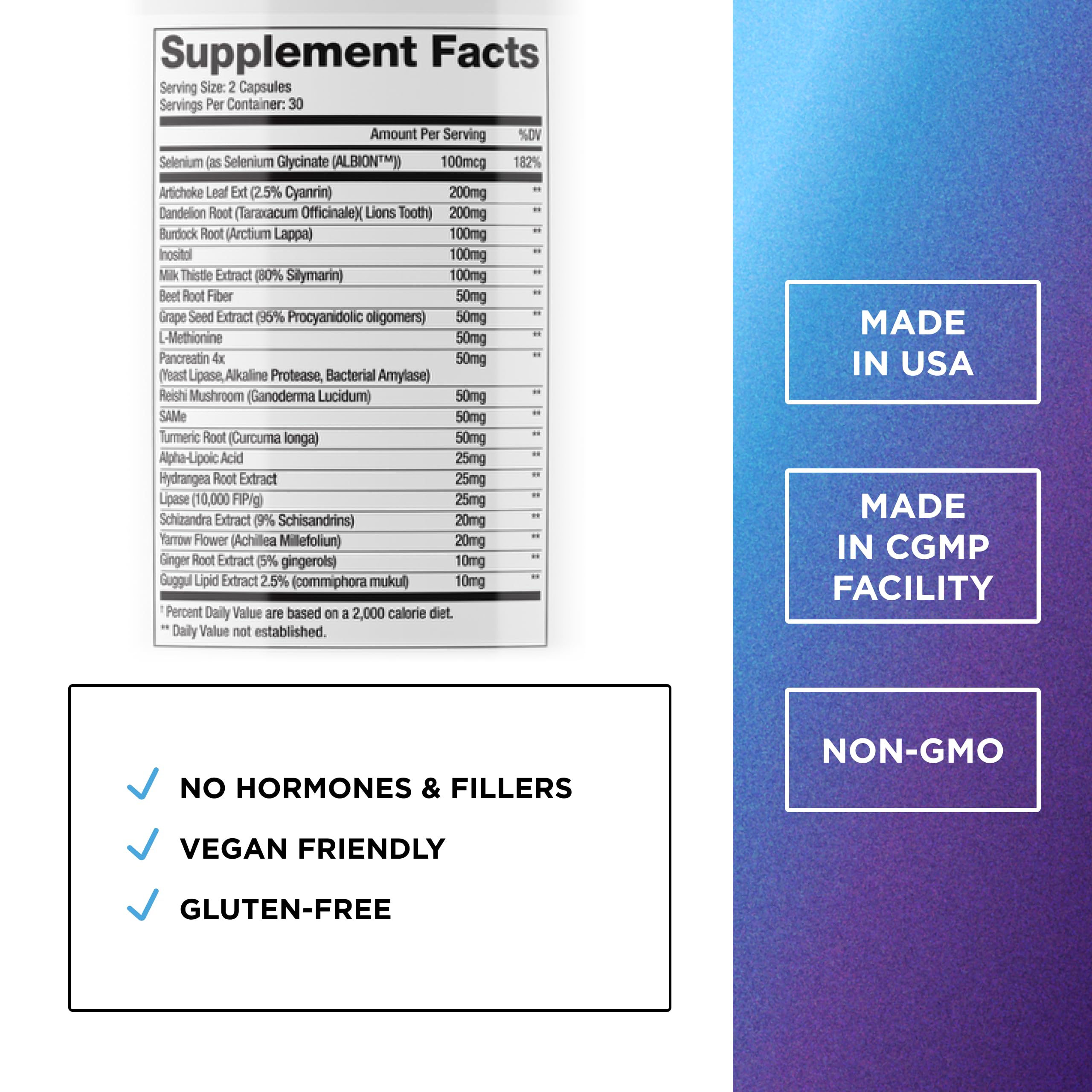 DR. EMIL NUTRITION Liver Support – emballage carton du complément pour détox potentielle.