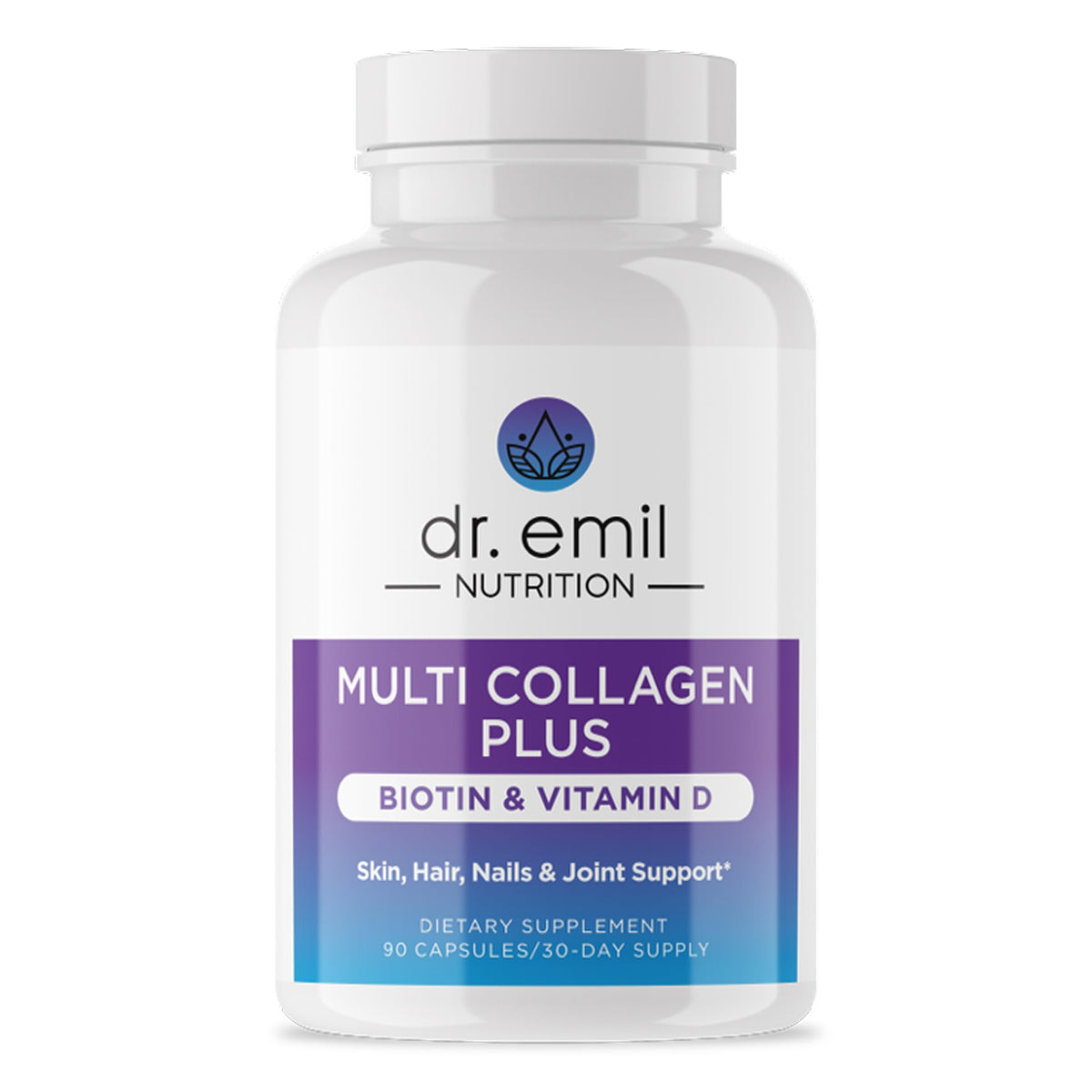 DR. EMIL NUTRITION Multi Collagen Plus — bouteille de gélules cheveux et ongles