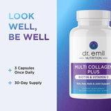 DR. EMIL NUTRITION Multi Collagen Plus — tableau des types de collagène