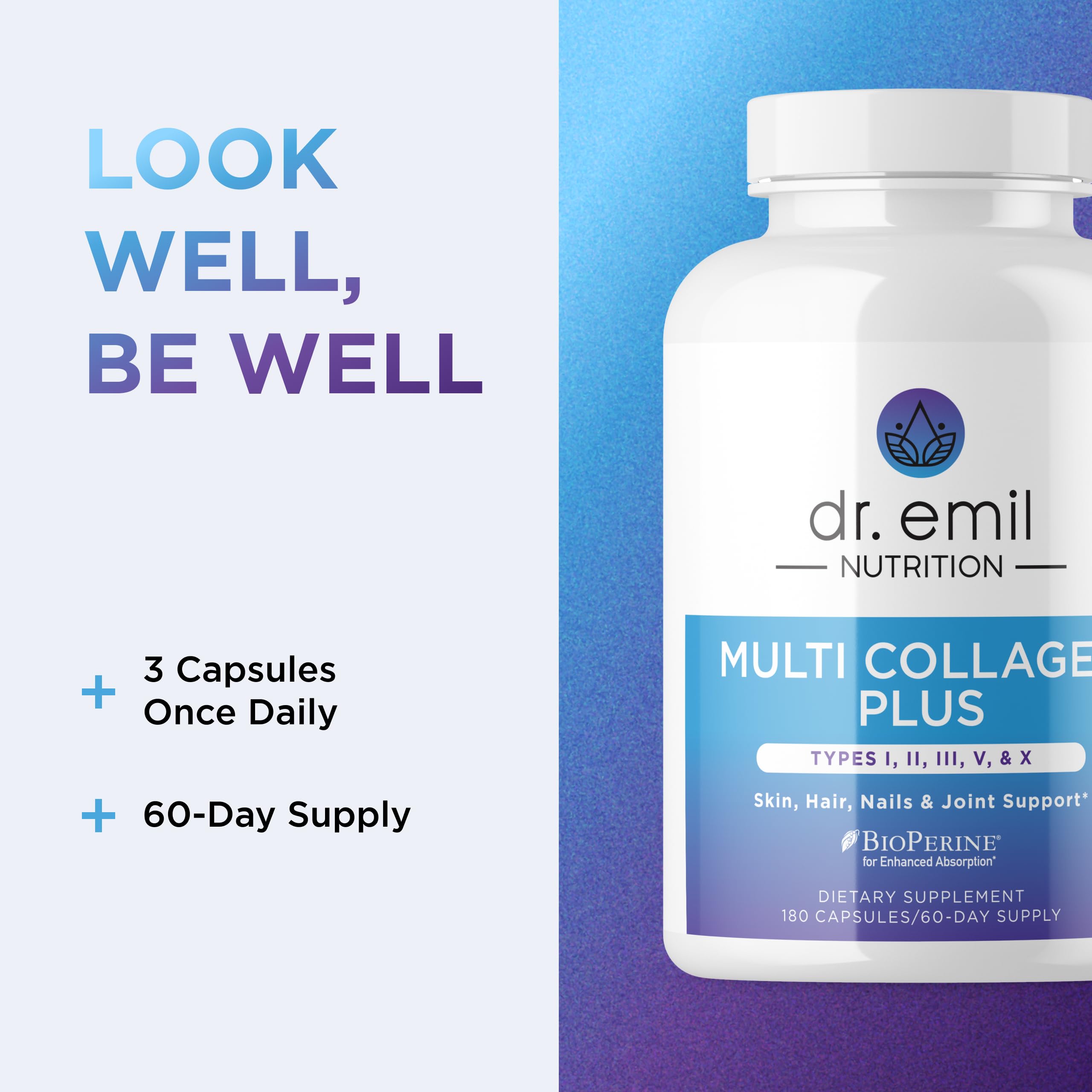 Composition et santé intestinale, DR. EMIL NUTRITION Multi-Collagen.
