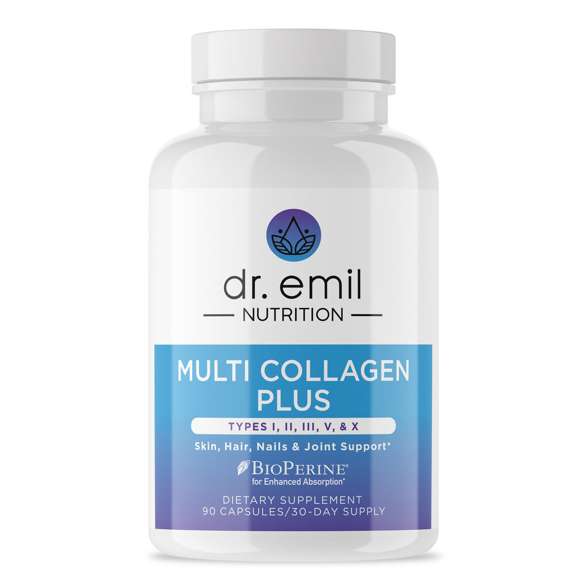 DR. EMIL NUTRITION – gélules multi-collagène, boîte, soutien cheveux et peau.