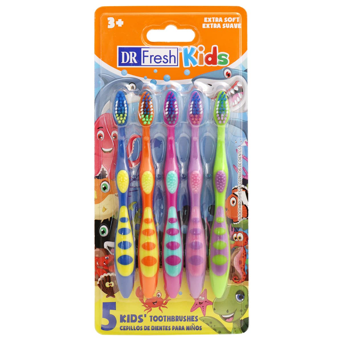 Dr. Fresh brosse-dents enfants extra douce pour un nettoyage en douceur