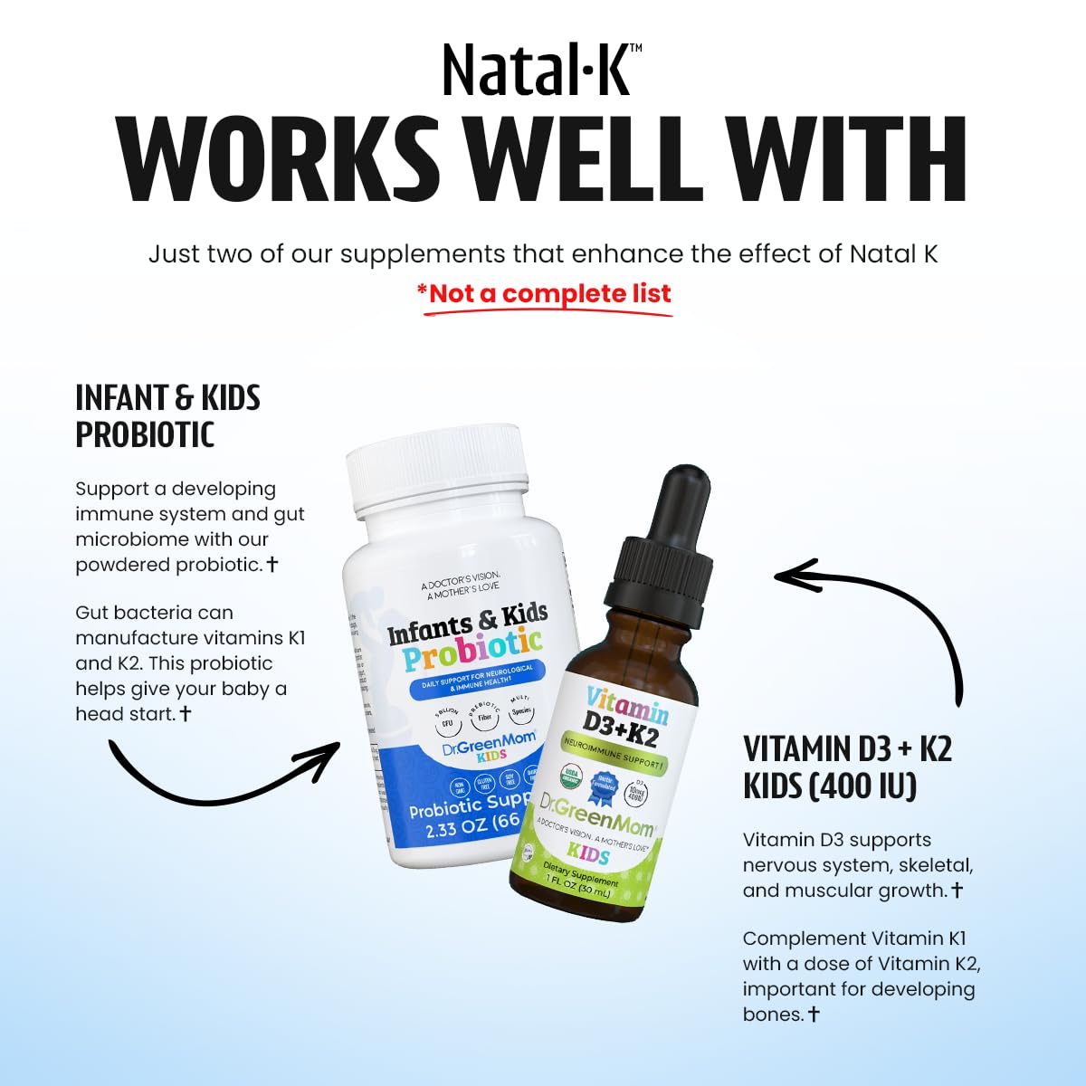 Natal K avec probiotiques et vitamine D – soutien quotidien