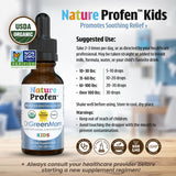 Dr. Green Mom Nature Profen – ingrédients bio tels que curcuma et mélisse pour un profil doux.