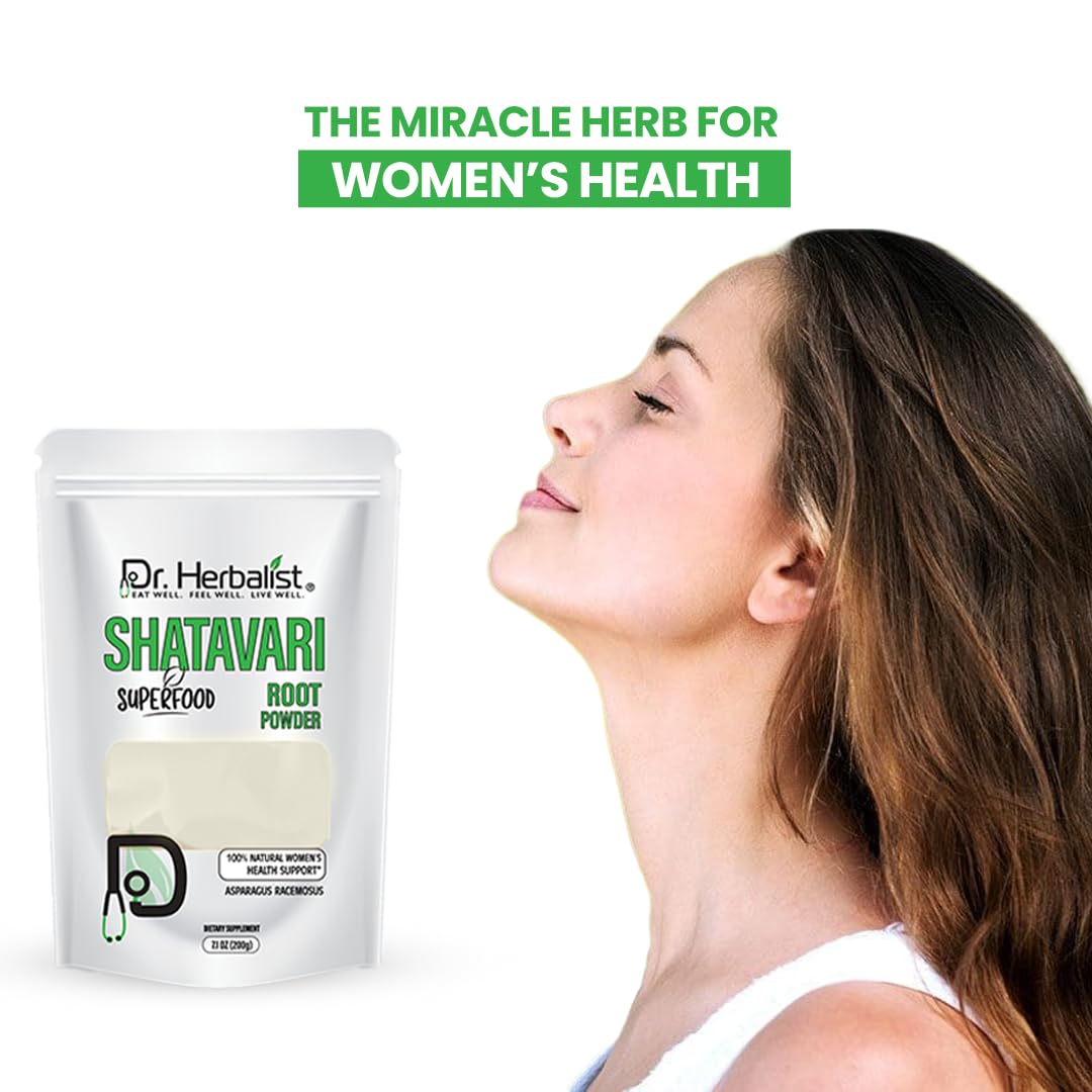 Etiquette claire sur l emballage Dr HERBALIST Shatavari