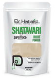 Dr HERBALIST Shatavari poudre dans sachet refermable pour conservation optimale