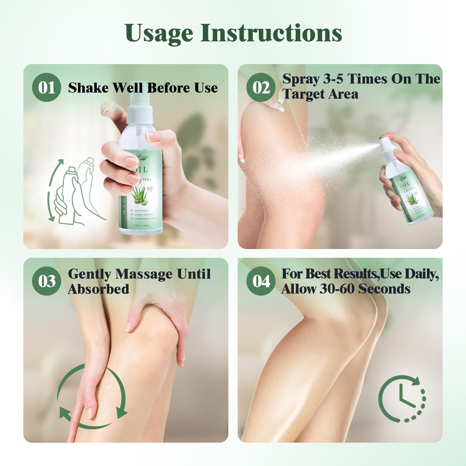 Dr.Herbarius massage rapide, application courte pour sensation renouvelée.