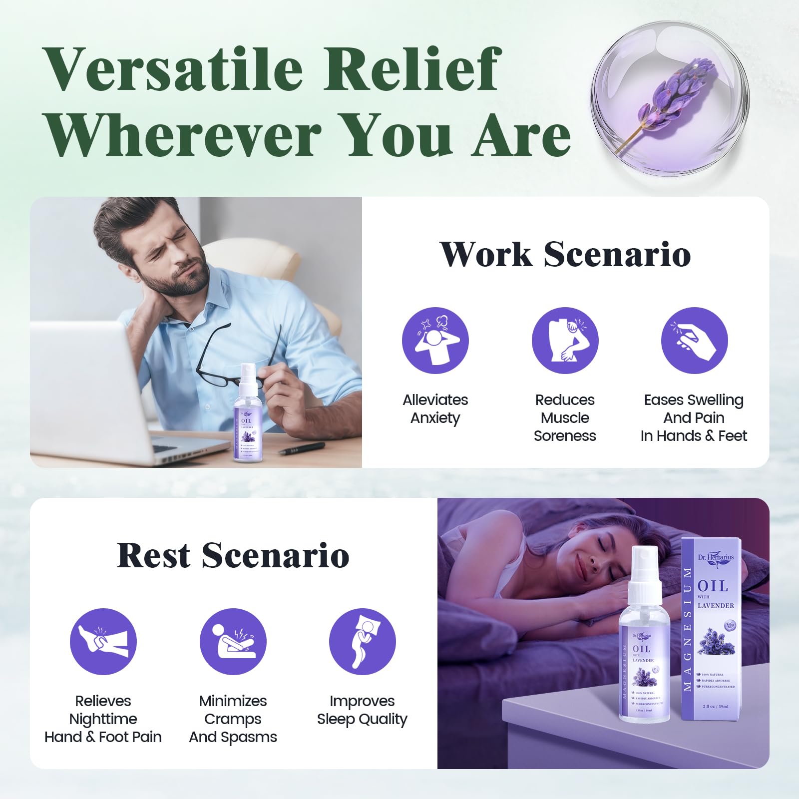Dr.Herbarius format voyage 2oz, pratique pour sac et déplacements.