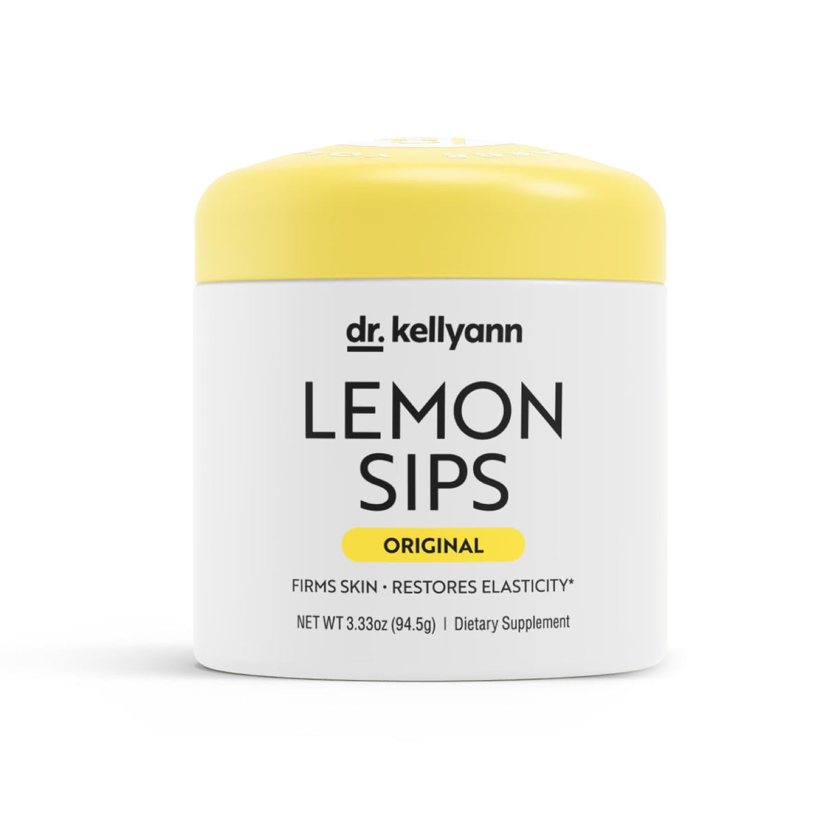 Dr. Kellyann Lemon Sips, bouteille et étiquette, hydratation quotidienne agréable.