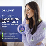 Dr. Luke DMSO Lavande, application mains pour massage ciblé après l’effort.