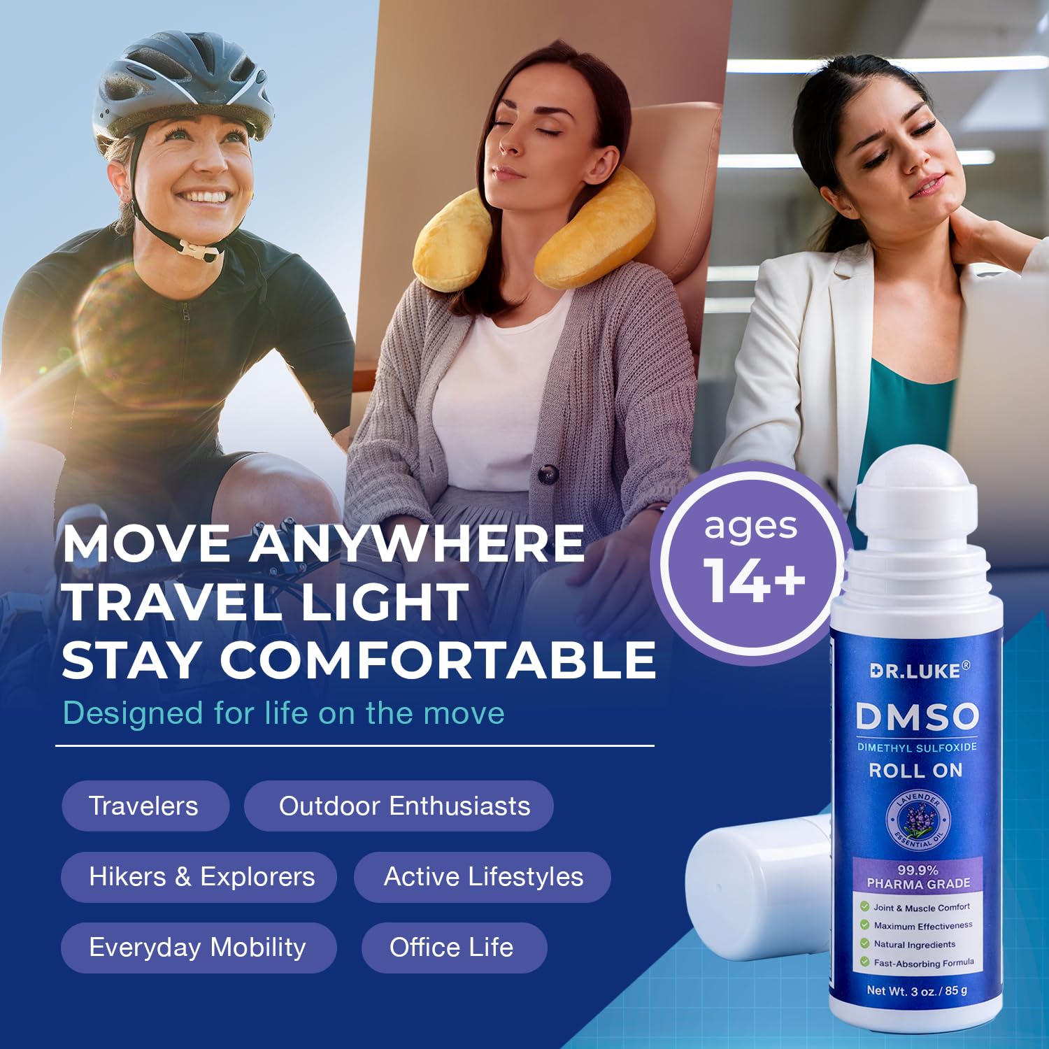 Dr. Luke DMSO Roll-On Menthol: touche fraîcheur lors d'un effort.