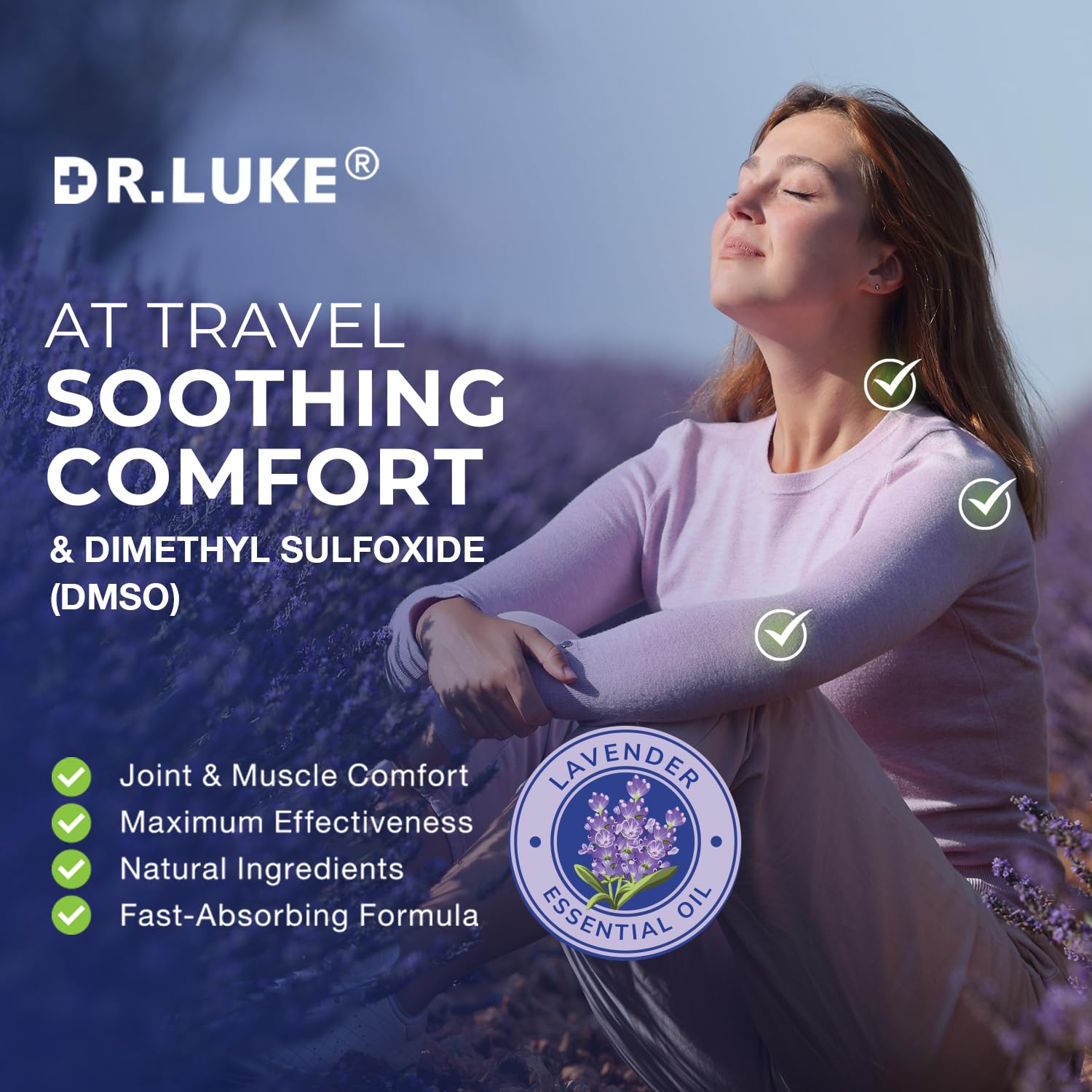 Dr. Luke DMSO Roll-On Texture Lotion: glisse légère sans résidu gras.