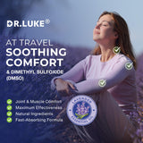 Dr. Luke DMSO Roll-On Texture Lotion: glisse légère sans résidu gras.